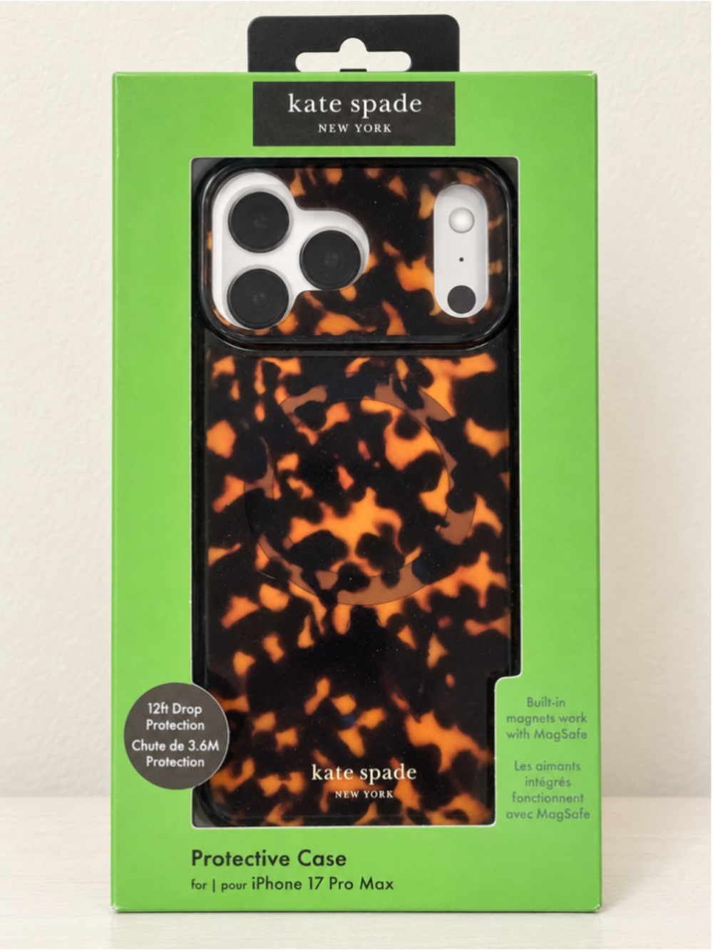 Kate Spade New York iPhone 17 Pro Max Case Tortoiseshell One Size
